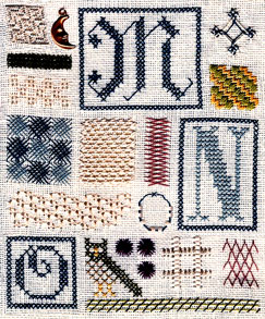 click here to view larger image of Sampler of Stitches - Part Five- MNO (chart)