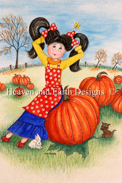 click here to view larger image of The Pumpkin Patch - Quick Stitch (chart)