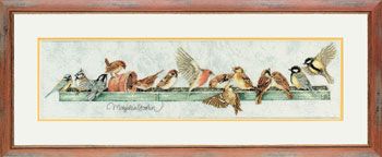 click here to view larger image of Pecking Order, The - 27ct - Marjolein Bastin (counted cross stitch kit)