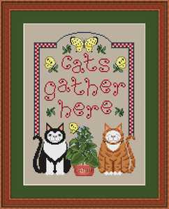 click here to view larger image of Cats Gather Here (chart)
