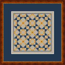 click here to view larger image of Jacob's Ladder Variation I - Mini Quilt Square (chart)