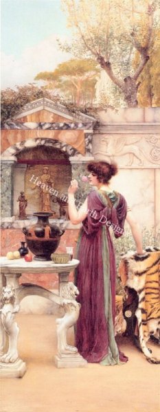click here to view larger image of At The Garden Shrine - Godward (chart)