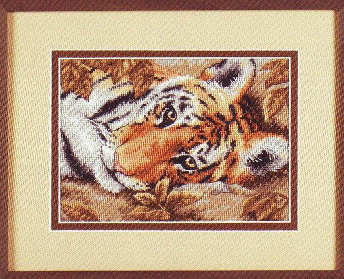 click here to view larger image of Beguiling Tiger (counted cross stitch kit)