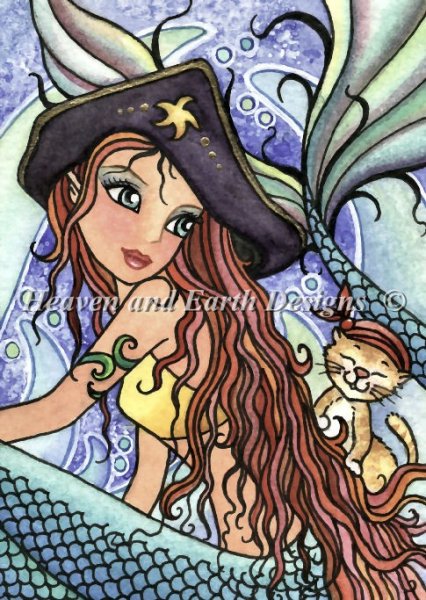 Kitty Mermaid Ahoy - Quick Stitch