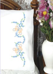 Butterflies & Flower Vine Pillowcases