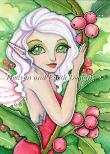 click here to view larger image of Holly Fairy - Quick Stitch (chart)