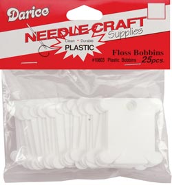 Darice Plastic Floss Caddy Bobbins - 25