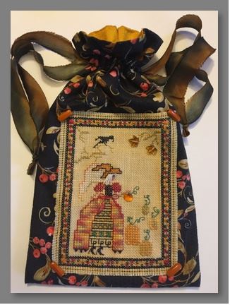 click here to view larger image of Autumn Angel Bag (counted cross stitch kit)