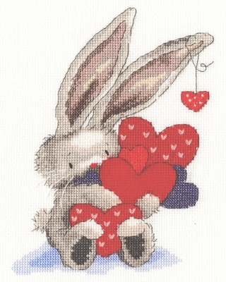 click here to view larger image of Whole Lot of Love - Bebunni (counted cross stitch kit)